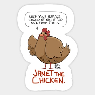 Janet's Advice Sticker